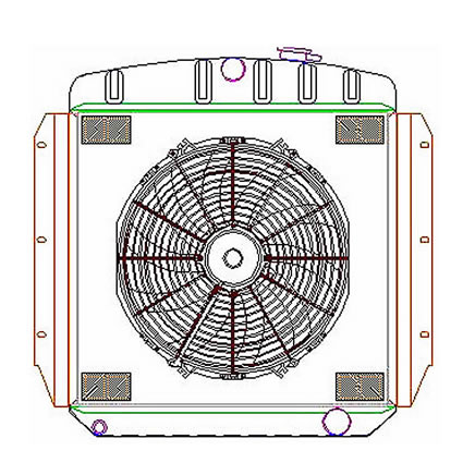 Radiator CU-00075 Drawing View