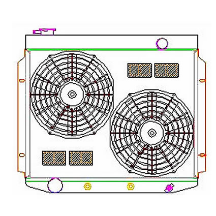 Radiator CU-70101 Drawing View