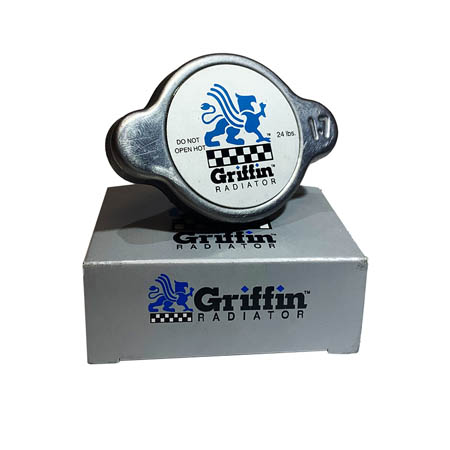Griffin Mini Racing Radiator Cap - 1 1/8 inch,22-24 lbs. (CAUTION: High Pressure Cap)