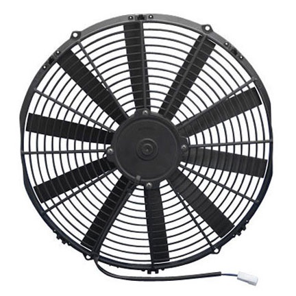 Spal Electric High Performance Puller Fan 15.50 inch Diameter, 1469 True CFM / 2.48 inch Total Thickness / Medium Straight Blade Puller