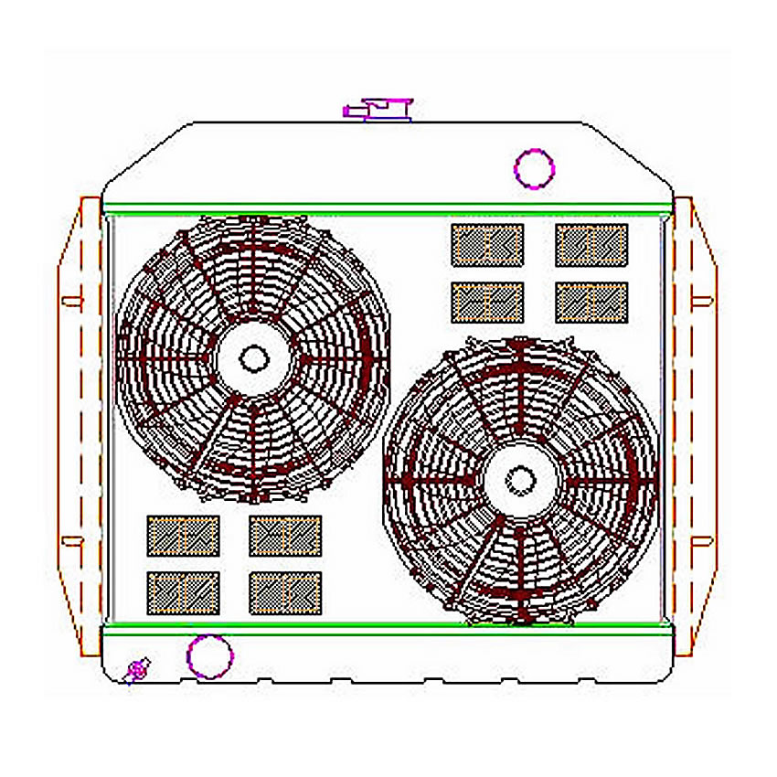 Radiator CU-00053 Drawing View