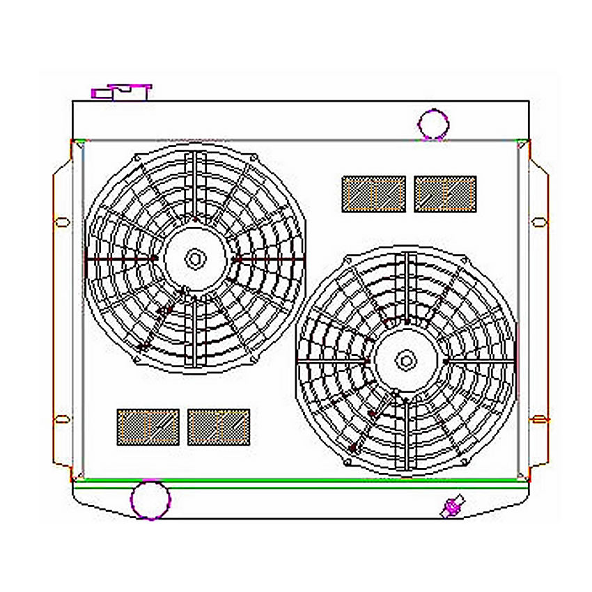 Radiator CU-00101 Drawing View