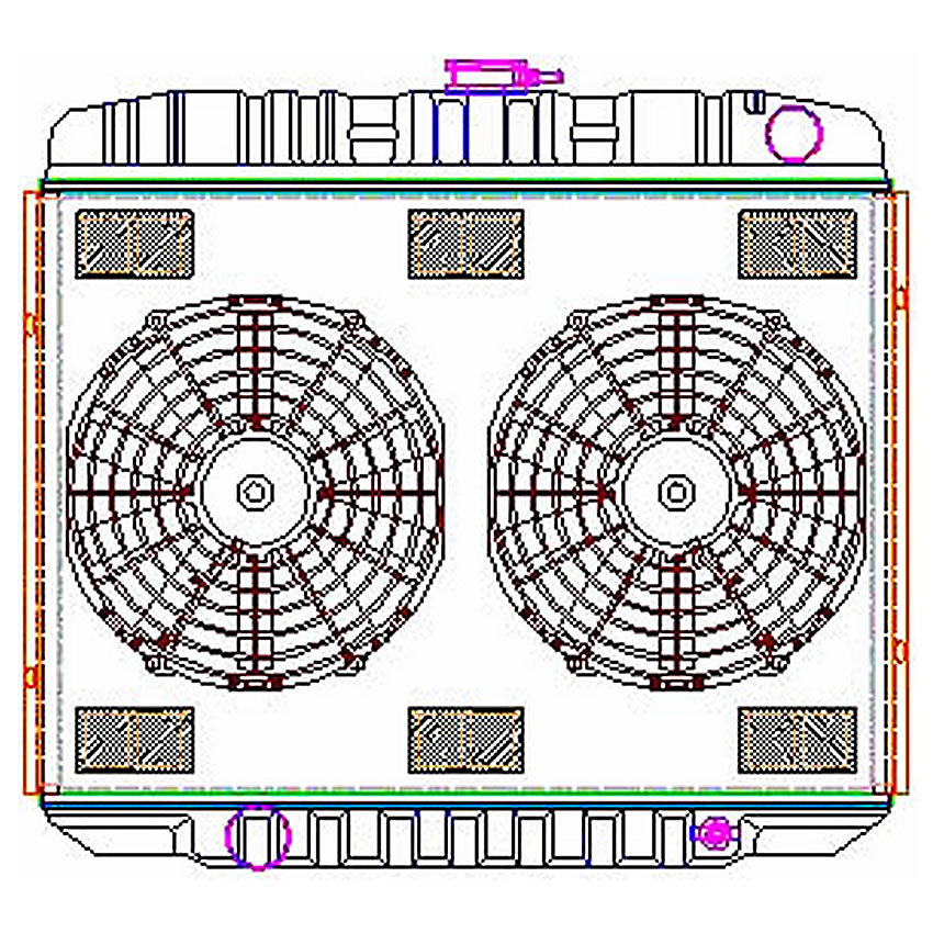 Radiator CU-00147 Drawing View