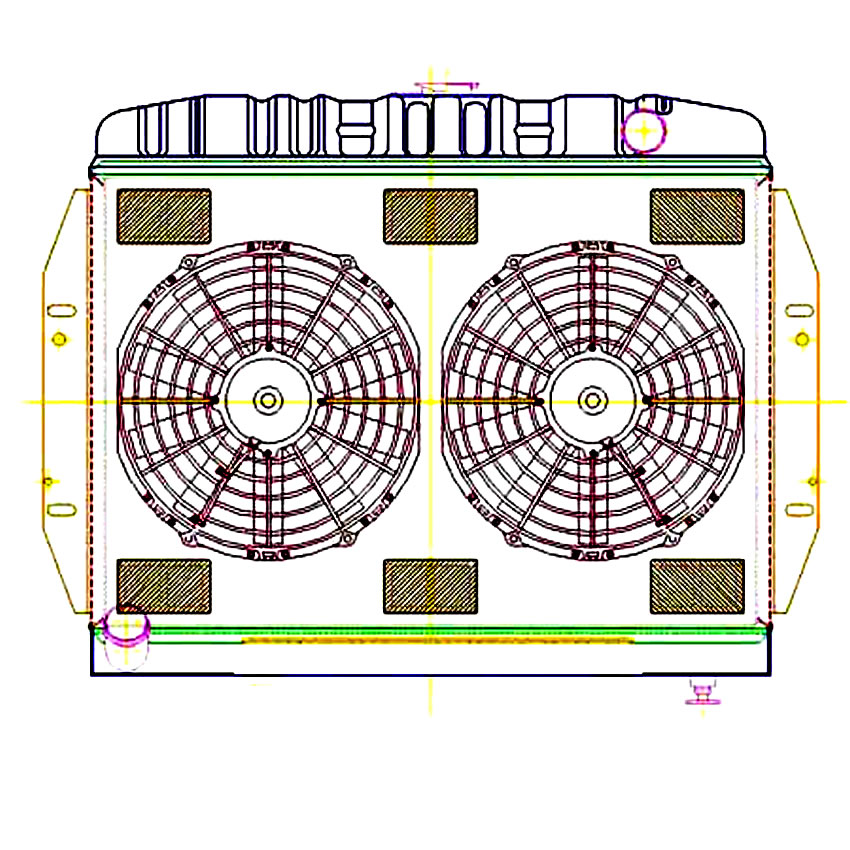 Radiator CU-00160 Drawing View
