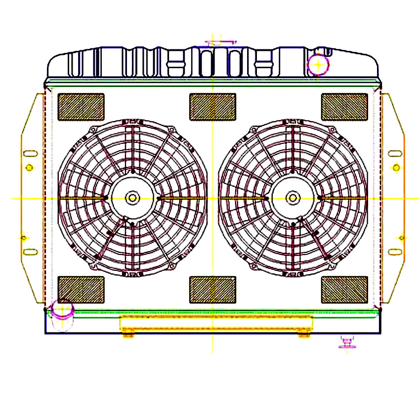 Radiator CU-70160 Drawing View