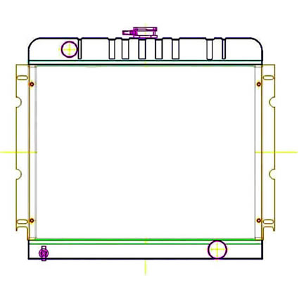    Griffin Aluminum Radiator - Part Number 5-00154