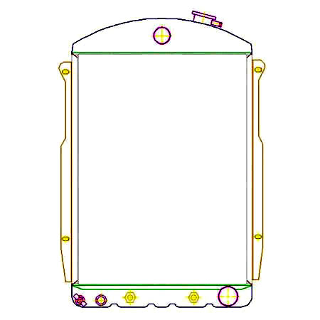   rod Griffin Aluminum Radiator - Part Number 6-70177