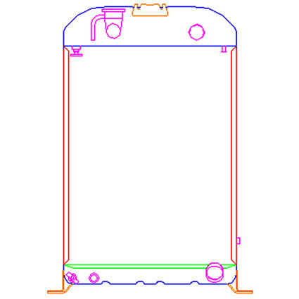   rod Griffin Aluminum Radiator - Part Number 8-00277