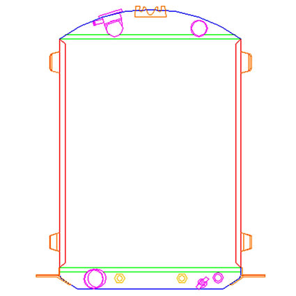  rod Griffin Aluminum Radiator - Part Number 8-70271