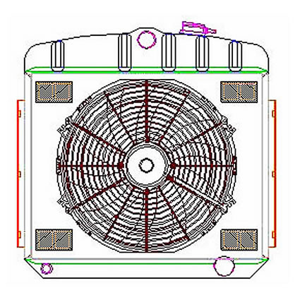 Radiator CU-00047 Drawing View