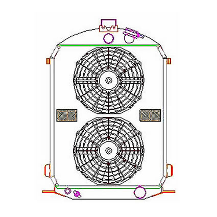    Griffin Aluminum Radiator - Part Number 7-00104