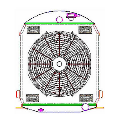   rod Griffin Aluminum Radiator - Part Number 7-00116