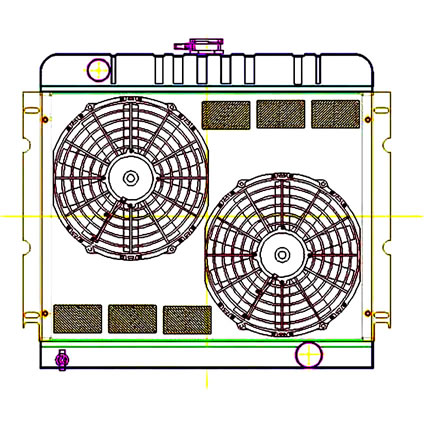    Griffin Aluminum Radiator - Part Number 5-00154