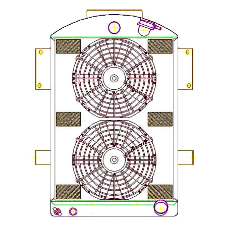   rod Griffin Aluminum Radiator - Part Number 6-00173