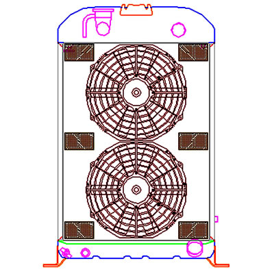   rod Griffin Aluminum Radiator - Part Number 8-00277