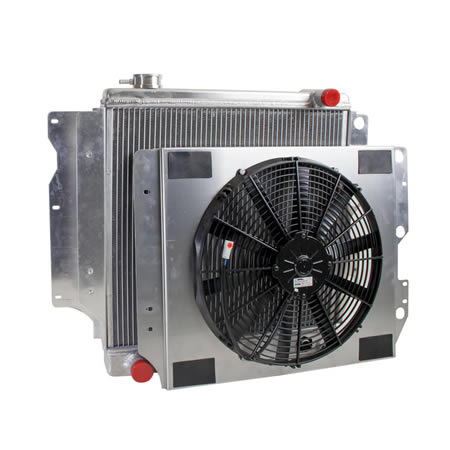 ASI Performance 3-Row Aluminum Radiator + Shroud & Fan Kit For Jeep Wrangler TJ YJ 1987-2006 L4 L6