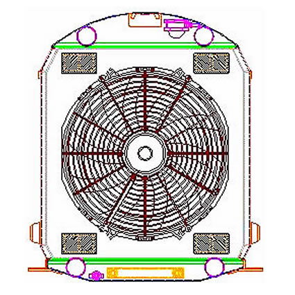   rod Griffin Aluminum Radiator - Part Number 7-70077
