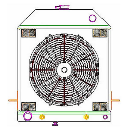   rod Griffin Aluminum Radiator - Part Number 7-70097