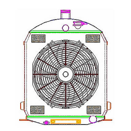   rod Griffin Aluminum Radiator - Part Number 7-70117