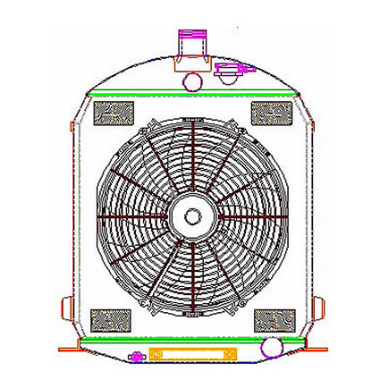   rod Griffin Aluminum Radiator - Part Number 7-70118