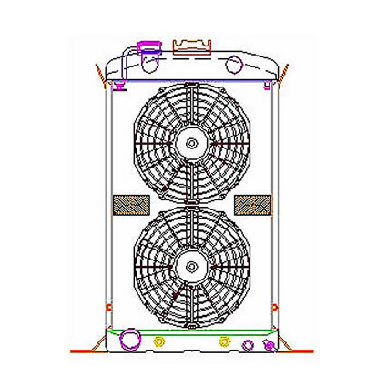   rod Griffin Aluminum Radiator - Part Number 7-70121