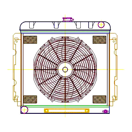    Griffin Aluminum Radiator - Part Number 5-70162