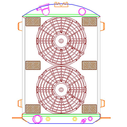   rod Griffin Aluminum Radiator - Part Number 8-70271