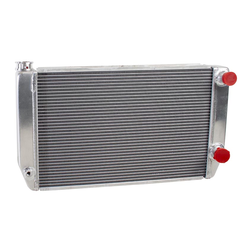 Left Right Outlets Griffin Radiator 1-56241-X MaxCool 27.5 x 15.5 2-Row Universal Radiator with 1.25 Tube and Top Bottom 