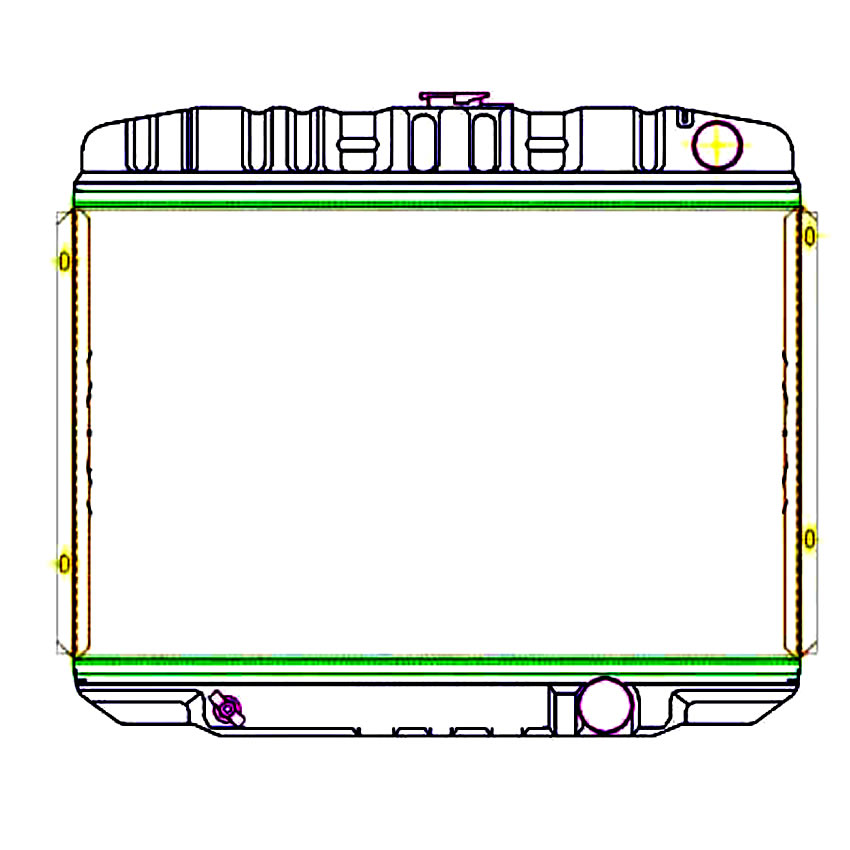 Radiator 7-00164 Drawing View