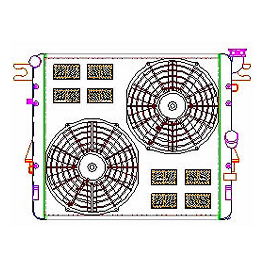 Radiator CU-00152 Drawing View